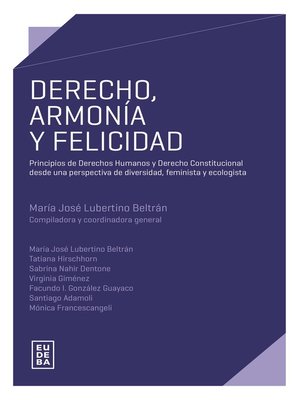 cover image of Derecho, armonía y felicidad